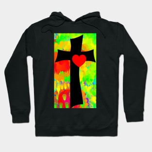 Tie Dye Cross Hoodie